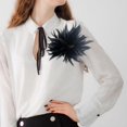 thumbnail image 4 of Broche de flores jinwen Negro para fiesta, 4 of 8