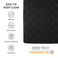 thumbnail image 4 of Sleep Zone Queen Mattress Pad, Cooling Mattress Topper, Quilted Fitted Mattress Cover, Machine Washable Mattress Protector, Soft Fluffy Down Alternative, Deep Pocket 8~21 inch (Black, Queen), 4 of 7