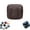 Brown, variant on Mini Lychees Pattern Coin Purse, Small Top Grain Leather Wallet, Solid Color Buckle Key Earphone Storage Bag, Women Casual Change Pouch, for Daily Carry and Travel
