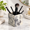 Calacatta Viola, variant on Calacatta Viola Marble Toothbrush Holder, Multi-Function Countertop Organizer for Bathroom