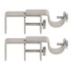 thumbnail image 1 of Soportes para varillas Window Hardware para barandilla rectangular de 1,3 a 2 pulgadas, 1 of 6