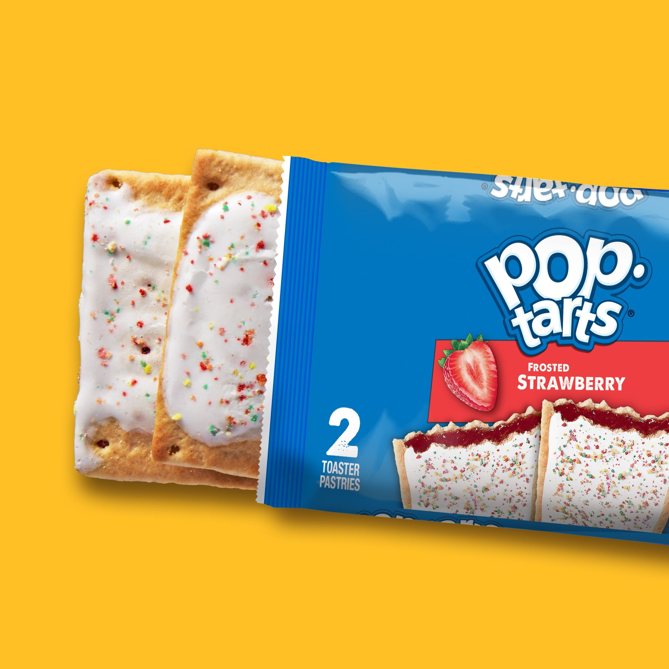 Pop-Tarts Toaster Pastries, Breakfast Foods, Kids Snacks, Frosted Strawberry (12 Pop-Tarts)