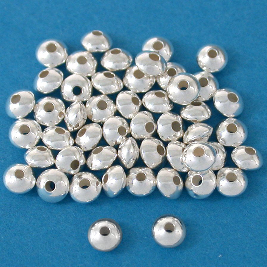 60 Antique Silver Colour Flat Round Spacer Beads 8 x 3mm Flying Saucer Jewellery 