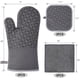 thumbnail image 3 of Guantes para Cocina, Guantes para Horno y Agarraderas para Cocina Resistentes al Calor, Guantes y Agarradores Extralargos con Superficie de Silicona Antideslizante para Cocinar hasta 500℉/260℃, 3 of 5
