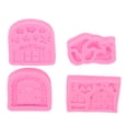 thumbnail image 2 of Molde de pastel de hadas, 4pcs reutilizable fácil para demould de hada jardín moho de alimentaciónón silicona para panadería para el hogar para gelatina de Dulces, 2 of 7