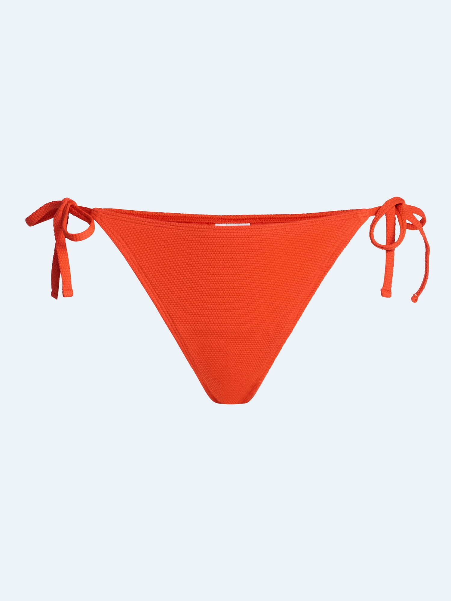 Free Assembly Women's Textured Bikini Bottoms with Side Tie, Sizes XS-XL