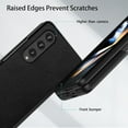 thumbnail image 4 of Case for Samsung Galaxy Z Fold 4 (2022) Magnetic Hinge Cover Protection, Slim Fit Hard PC + PU Protective Phone Case for Galaxy Z Fold4 5G - Black, 4 of 14