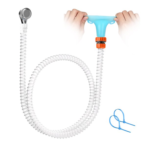 Manguera para tina Zhongpu Reach de ajuste deslizante, 1,5 m, accesorio para grifo