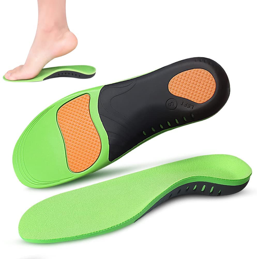 Spring Loaded Shoe Inserts Insoles Men Women Arch Support Shock Absorbers  Large 