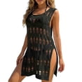 thumbnail image 3 of Pounoo Womens Sleeveless Knit Cover Ups Hollow Out Design Side Slit Beach Dresses Casual Summer Swim Cover Ups Gift, 3 of 5