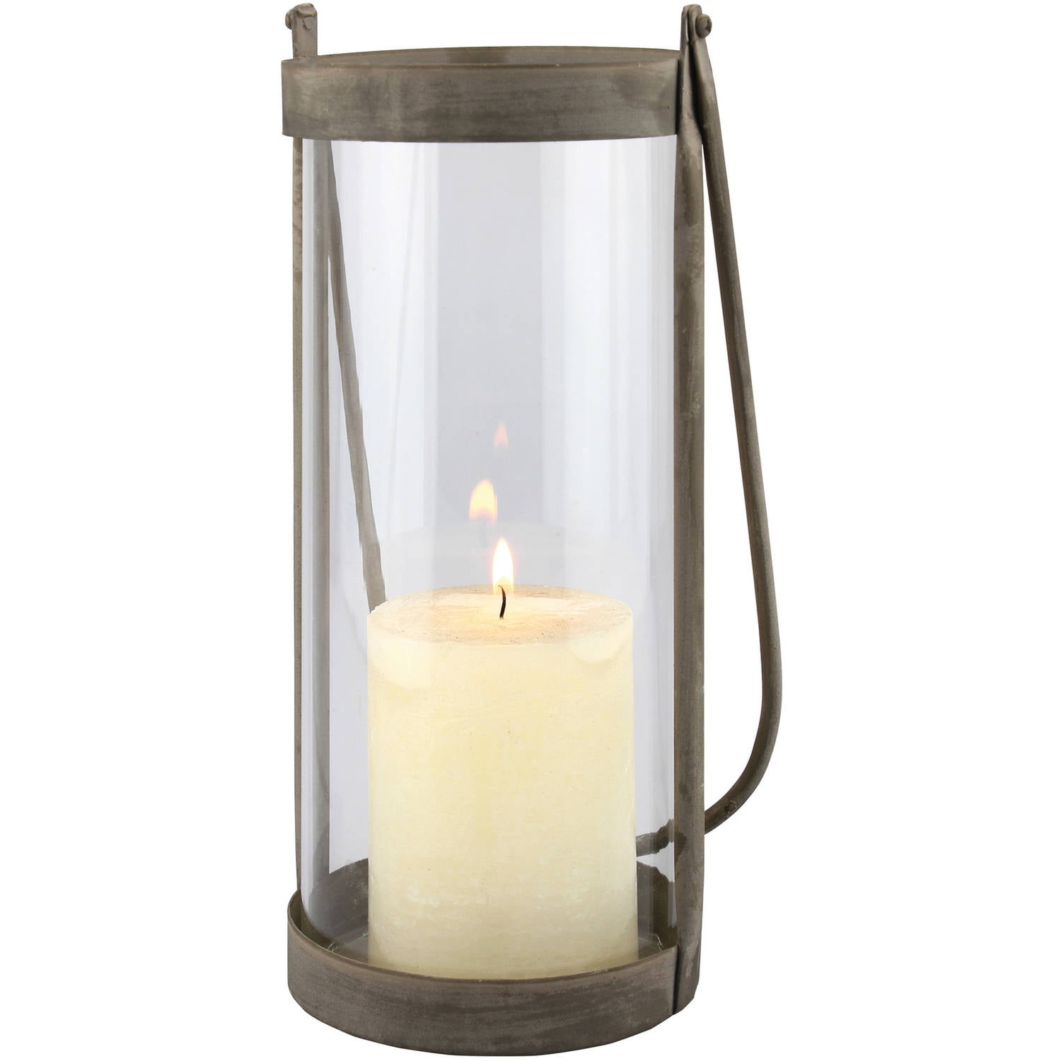 Medium Rustic Metal Hurricane Lantern