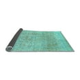 thumbnail image 2 of Ahgly Company Indoor Square Abstract Light Blue Modern Area Rugs, 8' Square, 2 of 4