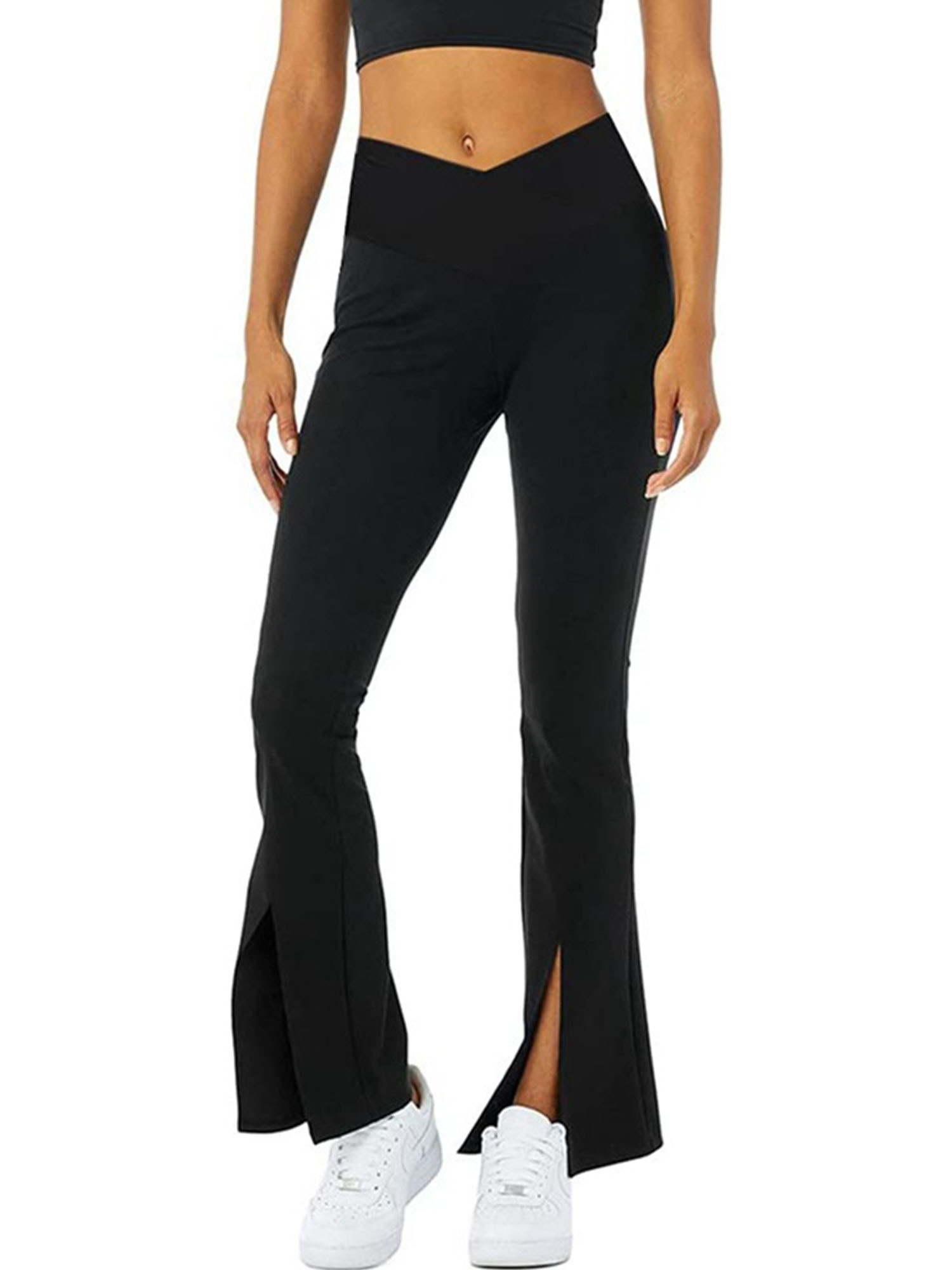 Hem Fitted Pants Exercise Sportwear 