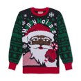 thumbnail image 1 of Jem Mens Holiday Knit Sweater, Black, Large, 1 of 1