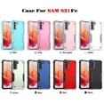 thumbnail image 2 of compatible Samsung Galaxy S21 Fe Case, Heavy Duty Dual Layer Slim Shockproof Cover Cheap and fine, 2 of 4