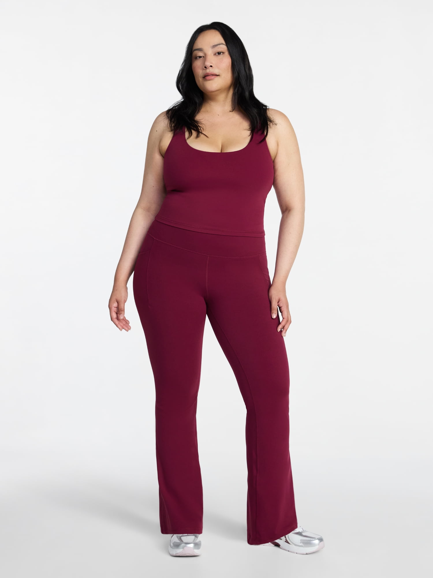 Avia Women's and Women's Plus SoftSculpt Flare Leggings, Sizes XS-4X