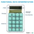 thumbnail image 3 of Unique Bargains Calculatrice de Bureau, 2 Pack 8 Chiffres Mini Calculatrice de Poche Portable Fonction Standard Style 1, Rose Vert, 3 of 5