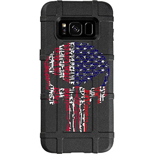 LIMITED EDITION - Authentic Made in U.S.A. Magpul Industries Field Case for Samsung Galaxy S8 (Not for Samsung S8 Active or S8 PLUS) USA Flag, Guns Punisher