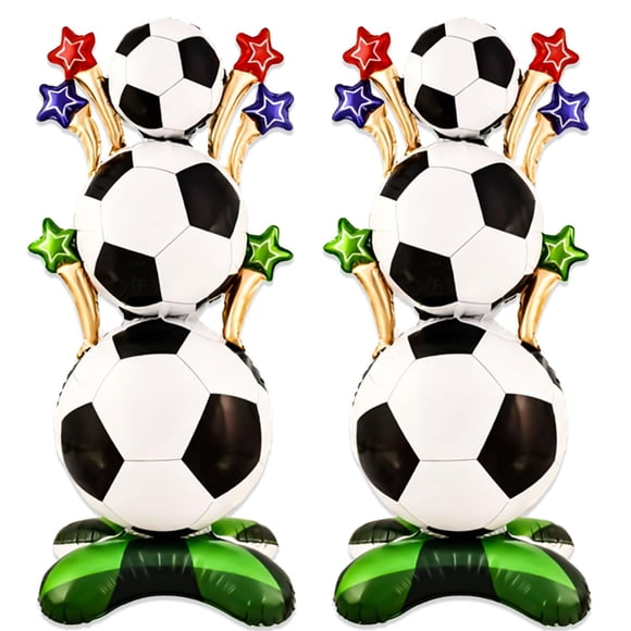 Juego de globos de fútbol YOUDICT, lámina autoportante, 46 x 22 pulgadas, 2 unidades