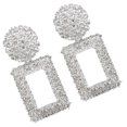thumbnail image 4 of kurtrusly Women Geometric Shape Metal Earring Girl Exaggerated Sqaure Dangling Earring Solid Color Ear Drop Jewelries, 4 of 7