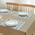 thumbnail image 3 of Light Blue Bigfoot and Tree Pattern Summer Placemats Table Placemats Set Of 4-Linen Kitchen Washable Placemats Table Mats 11.8"x17.7" Non-Slip Heat Resistant, 3 of 6