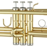 Ashthorpe Standard Bb Trumpet for Students and Beginners, Gold Lacquer Finish