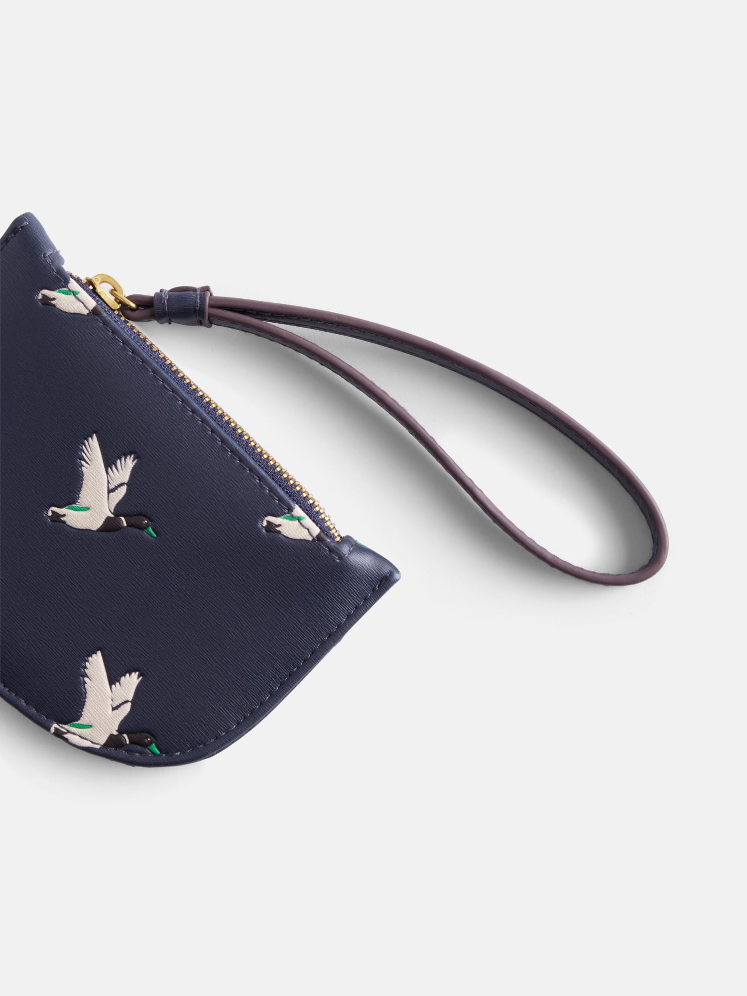 Free Assembly Women's Wristlet Wallet, Navy Print