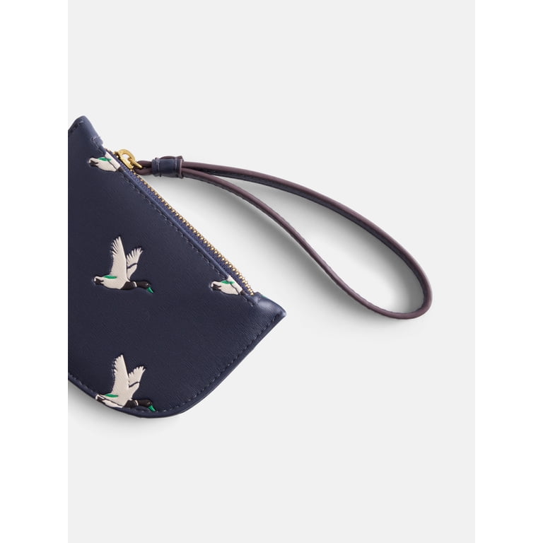 Free Assembly Women's Wristlet Wallet, Navy Duck Print photo 4