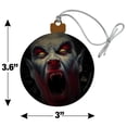 thumbnail image 6 of Creepy Scary Vampire Demon Awakening Wood Christmas Tree Holiday Ornament, 6 of 7