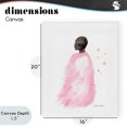 thumbnail image 4 of Stupell Industries Contemporary Pink Fur Coat Portrait Canvas Art, 16 x 20, by Simone Elum, 4 of 8