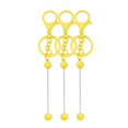 thumbnail image 3 of KLKCMS 3 Pieces Beadable Keychain Bars Make Your Own Keychain Rings for Friend Gift Yellow, 3 of 9