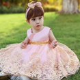 thumbnail image 5 of Vestidos de Navidad para Niñas Pequeñas CMMCHAAH, Vestidos Formales para Niñas Pequeñas para Pascua, Vestido de Gala para Fiesta de Cumpleaños (Rosa, Talla 100), 5 of 5
