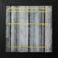 thumbnail image 2 of Grey, Jace 15x15 Black Modern Framed Museum Art Print Titled - YG Stripes 2, 2 of 5