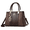 8025Coffee, variant on Women's Designer Satchel Handbag Vintage Color Block Top Handle Tote with Charm Pendant Convertible Crossbody Shoulder Bag for Work & Daily