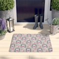 thumbnail image 2 of Cute Hedgehog Love Pattern Flannel Non Slip Door Rugs,Washable Door Mats Indoor,Decorative Door Mats,Dirt-Resistant and Absorbent Doormat for Entrance,Bedroom,Kitchen,Bathroom,23.5x16in(60x40cm), 2 of 5