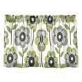 thumbnail image 7 of Yayeee Kitchen Curtains Tier Pair Light Filtering 27"x24" Rod Pocket Short Cafe Window Panel, Retro Flower, 7 of 7