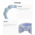 thumbnail image 6 of 5 pieces/set Sponge Spa Face Wash Headband Soft and Warm Coral Velvet Hair Hoop Hair Strap Wristband Skincare Makeup Removal Shower Female, 6 of 7