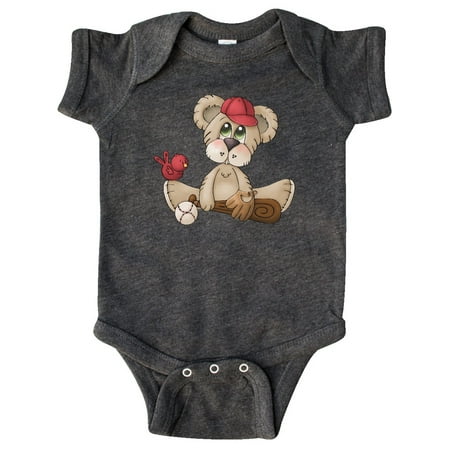 

Inktastic Baseball Teddy Bear Gift Baby Boy Bodysuit