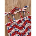 thumbnail image 5 of Bagilaanoe Toddler Girl 4th of July Dress America Flag Strap Dresses Kids Summer Clothes Backless Stripe Stars Party Dress, 5 of 8