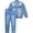 Light Blue, variant on Men Solid Casual Classic Denim Set