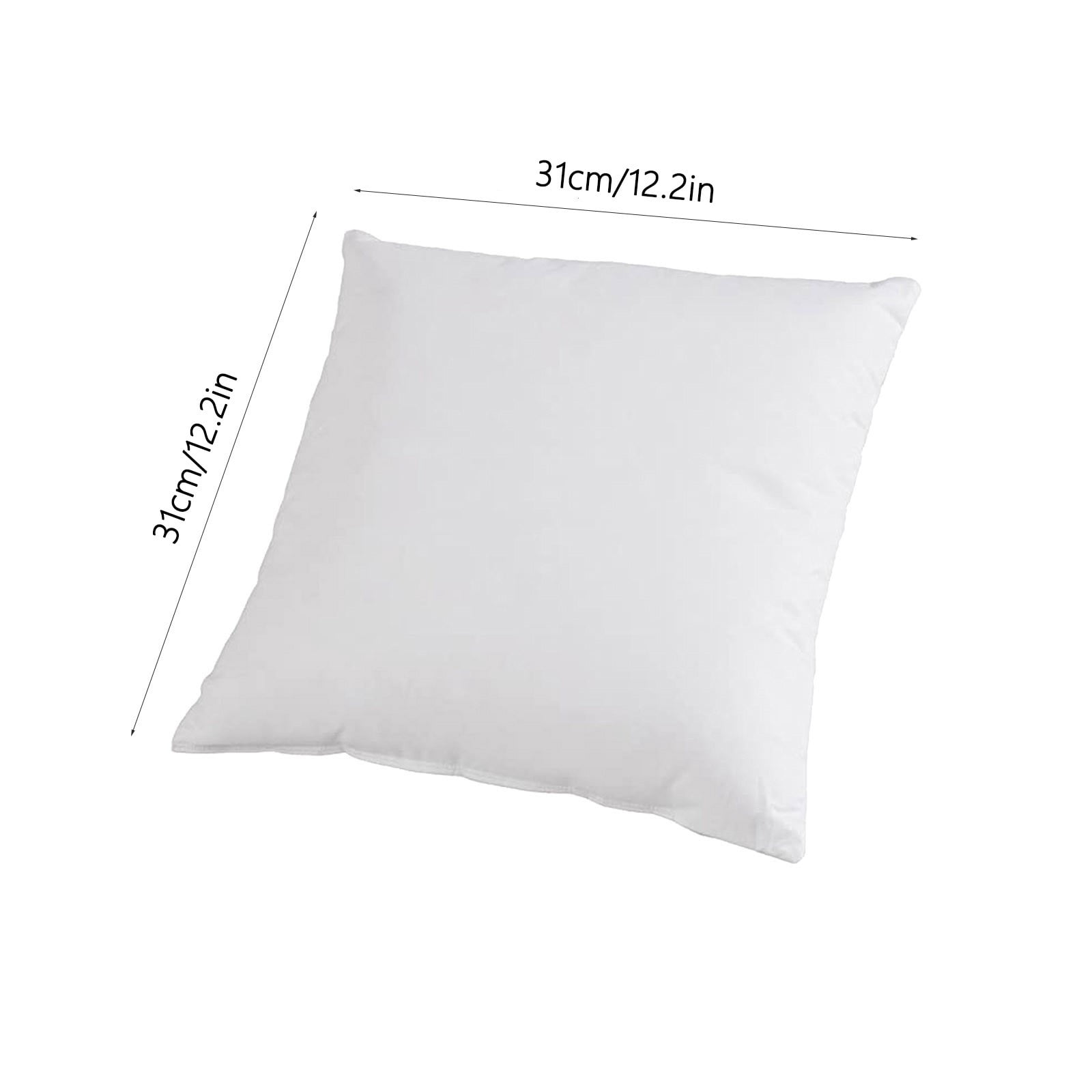 Bomd Throw Pillow Inserts, Hypoallergenic Premium Pillow Stuffer, Square Form Compatible with Decorative Pillow Covers, Soft Cushion Inserts, Set of 1, Standard Size 11.8 x 11.8 Inches