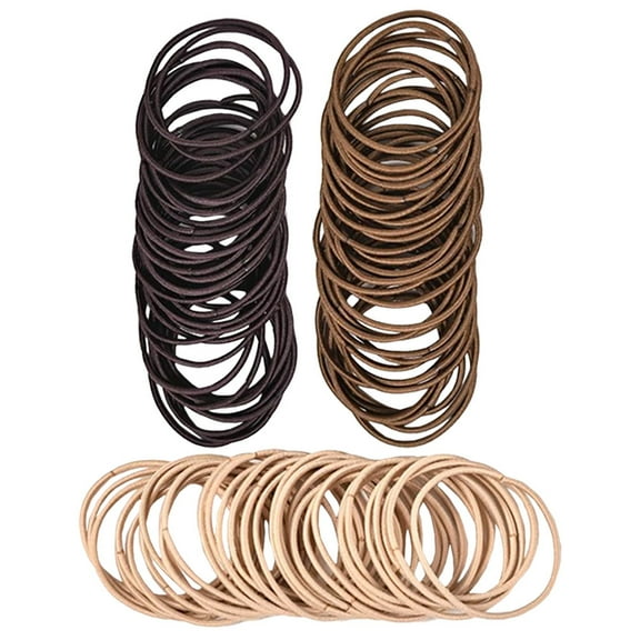 100pcs Hair Ropes Ponytail Holders with High Elastic Hair Ties for Styling Accessories