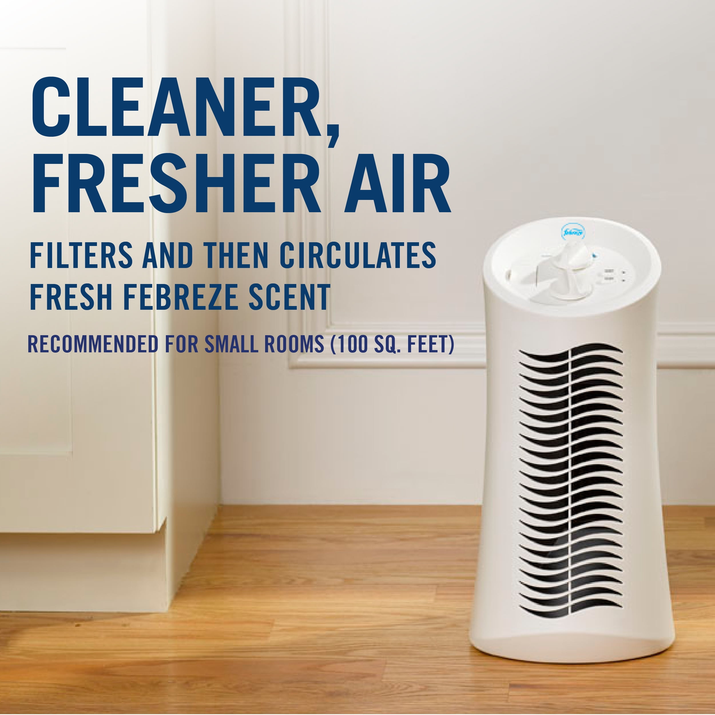 Febreze Mini Tower Air Purifier with Dual Action HEPA Type Filter