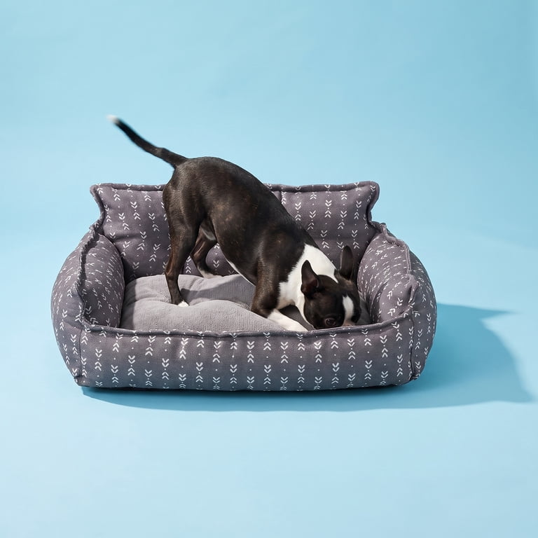 Vibrant Life Small Lounger Pet Bed, Gray, 21" x 17" photo 3