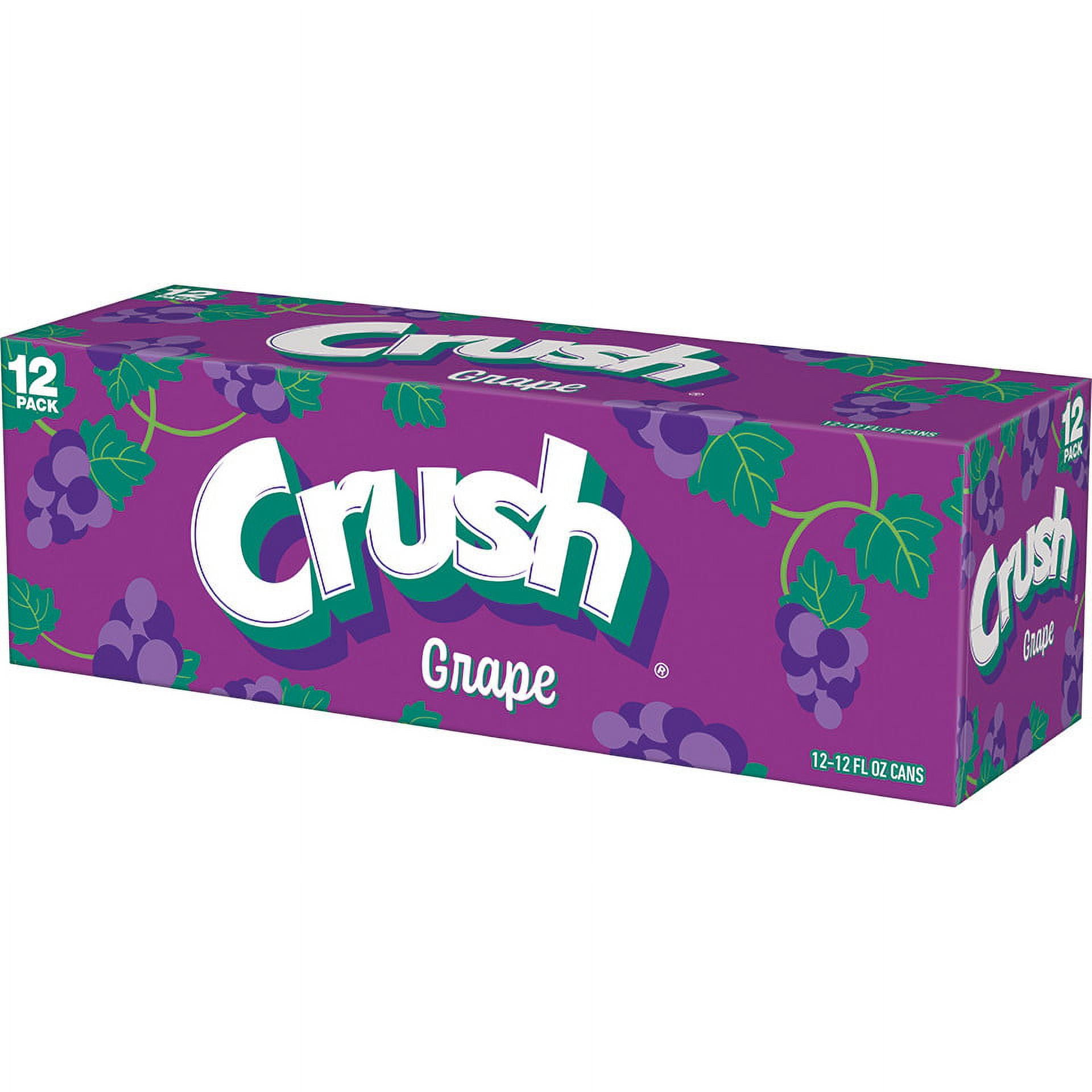 Crush Grape Soda – 12 Pack Of 12 Fl Oz Cans, Made In USA, BPA-Free