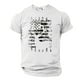 thumbnail image 4 of Tops para hombre, blusas y camisas de cuello redondo y manga corta para hombre. Top/camisa de cuello redondo y manga corta con estampado del Día de la Independencia para hombre. Tops para hombre., 4 of 5