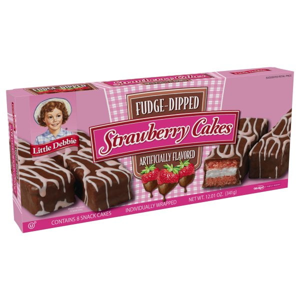 Little Debbie Fudge Dipped Strawberry Cakes, 12 oz Walmart Inventory