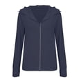 thumbnail image 5 of Womens Tops Sun Shirts Jacket Zip Up Hoodie Long Sleeve Ice Outdoor with Pockets on Sale, 5 of 6