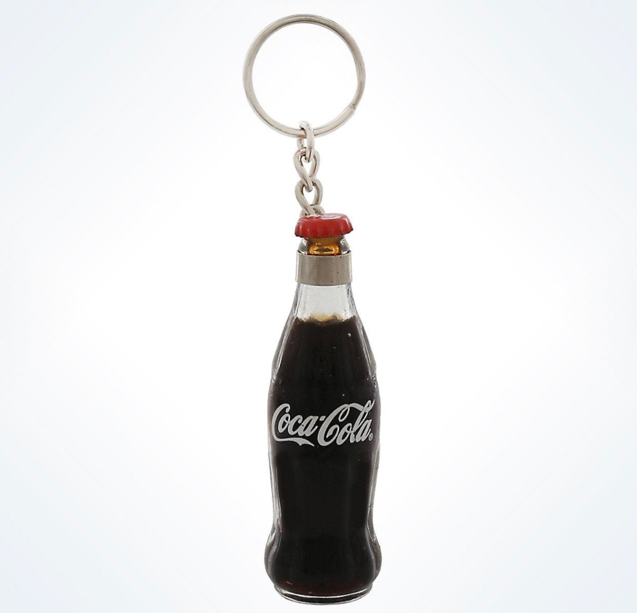 NEW FREE SHIPPING Coca-Cola Bottle 100 years Red Keychain 