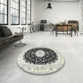 thumbnail image 4 of Ahgly Company Machine Washable Indoor Square Traditional Gray Area Rugs, 8' Square, 4 of 7